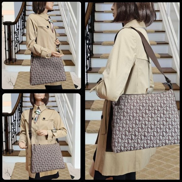 Christian Dior Brown Oblique Canvas Messenger Bag - Picture 17 of 17